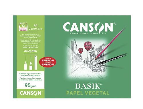 Papel vegetal 90 din a4 90-95 gr , Guarro , 27436 , 8422714076218